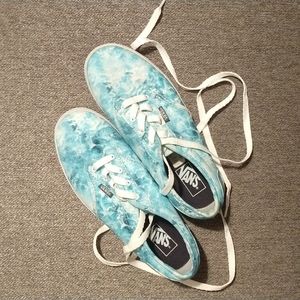 Water Print Vans Kids 4.5